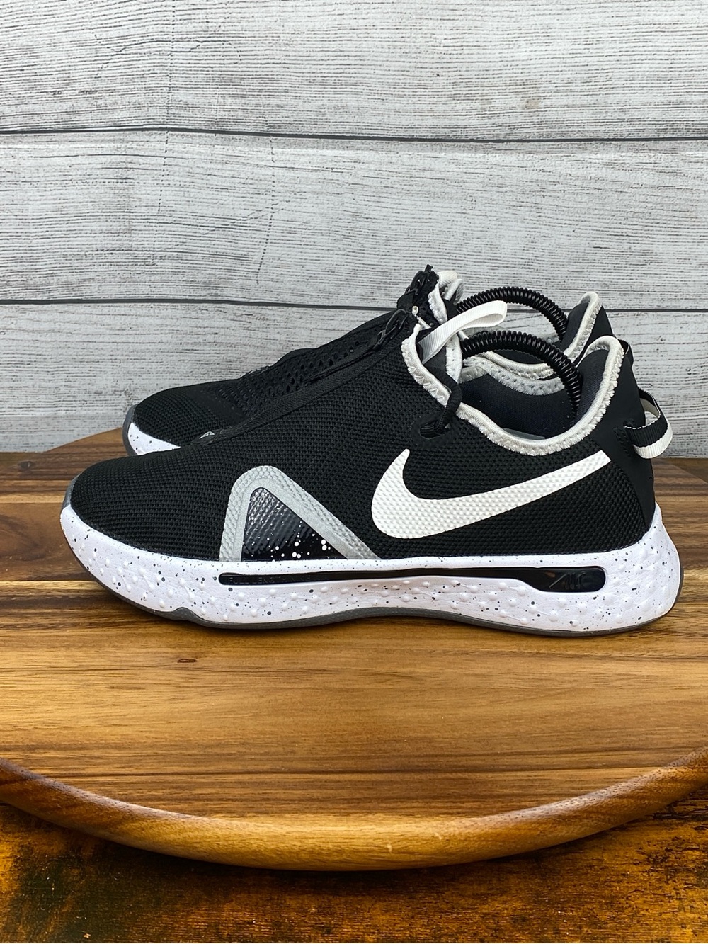 Nike PG 4 Team Black Platinum Basketball Training Shoes CK5828-002 Men’s Size 8